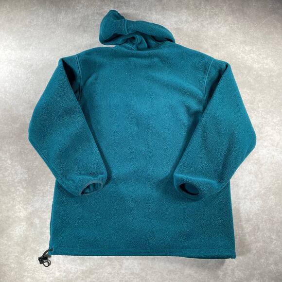 Vintage Women’s L.L. Bean Dark Teal Full Zip Hooded Fleece Jacket - Picture 2 of 5